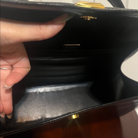 Bally Vintage Top Handle Satchel Black Leather Classic - Picture 5 of 16